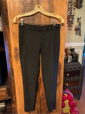 Black Women's Stretch Ponte Ankle Pants